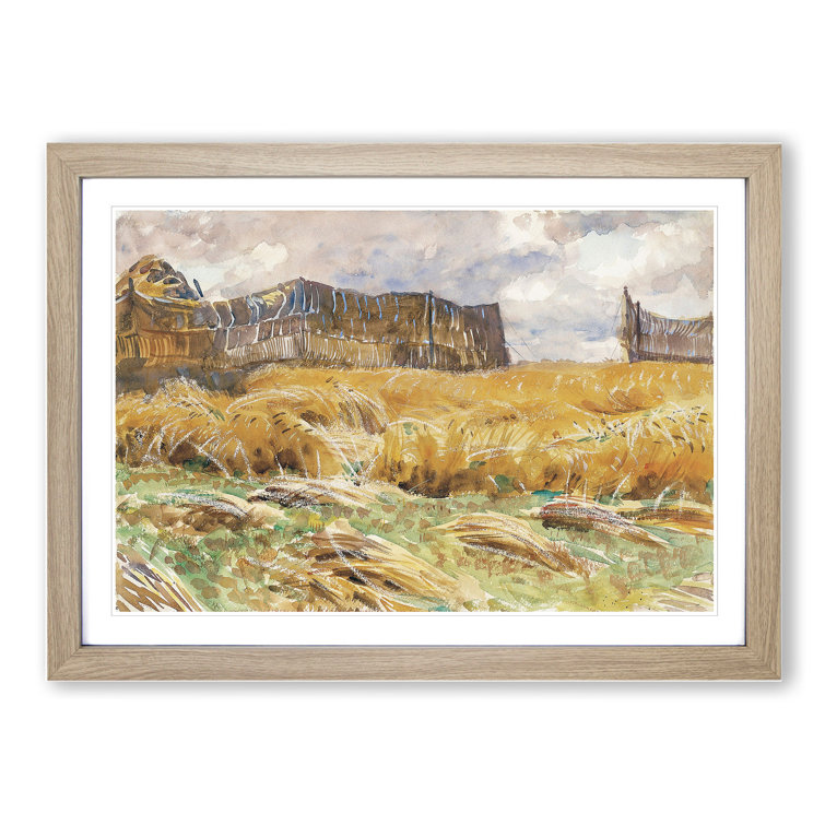 East Urban Home Field in France by John Singer Sargent Picture Frame